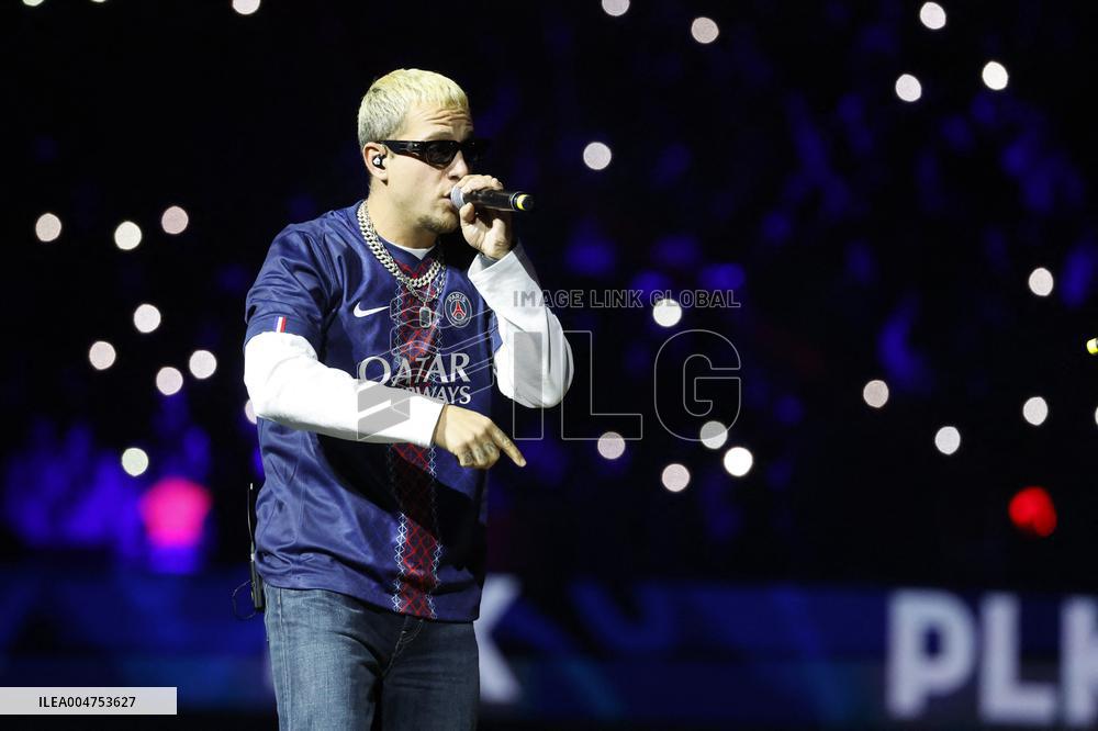 PLK Performs Concert At PSG v Auxerre Match - Paris