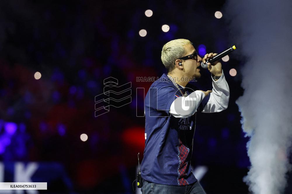 PLK Performs Concert At PSG v Auxerre Match - Paris