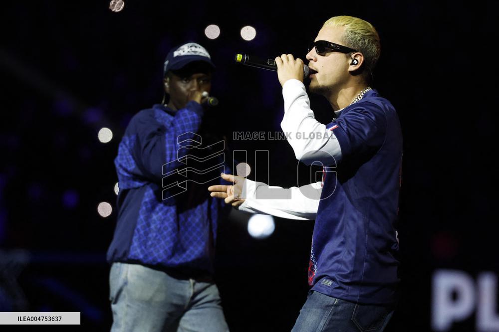 PLK Performs Concert At PSG v Auxerre Match - Paris