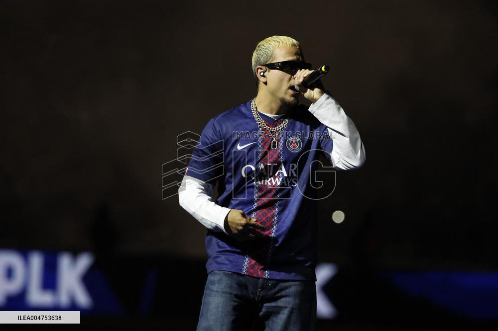 PLK Performs Concert At PSG v Auxerre Match - Paris