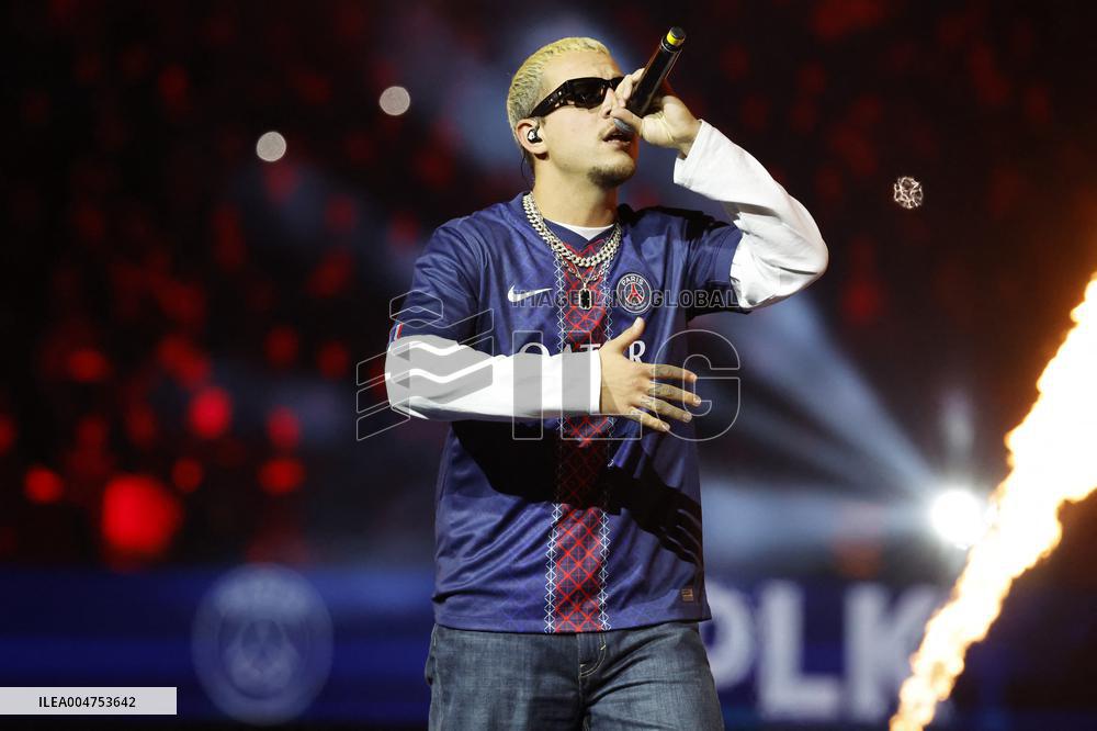 PLK Performs Concert At PSG v Auxerre Match - Paris