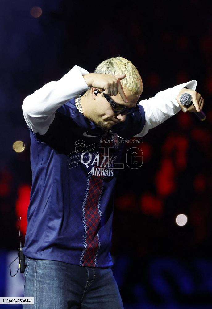 PLK Performs Concert At PSG v Auxerre Match - Paris