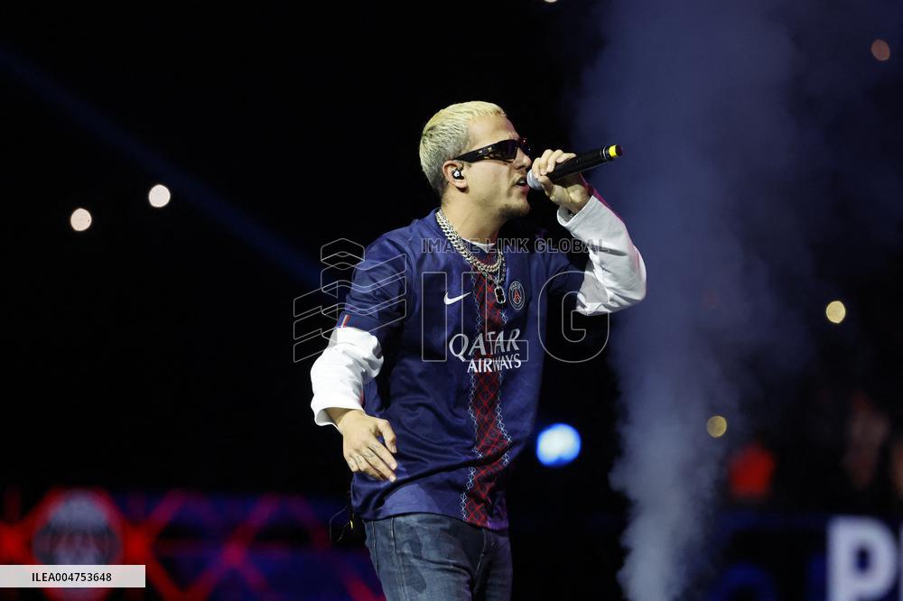 PLK Performs Concert At PSG v Auxerre Match - Paris