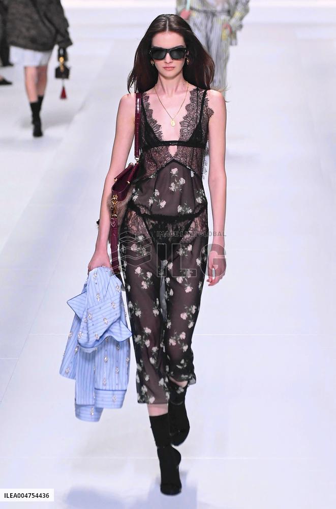 MFW - Dolce And Gabbana Runway