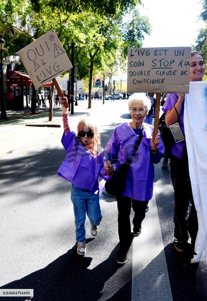 Demonstration For International Safe Abortion Day - Paris