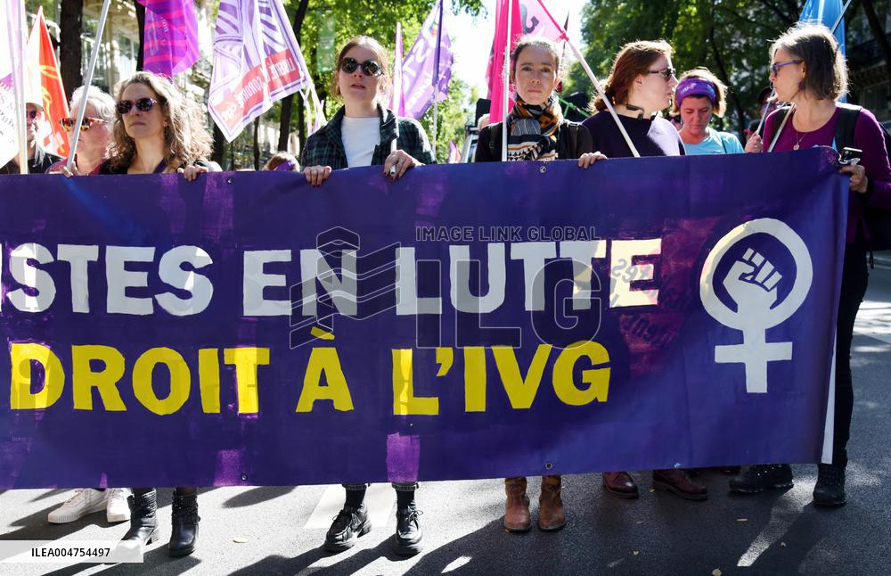 Demonstration For International Safe Abortion Day - Paris