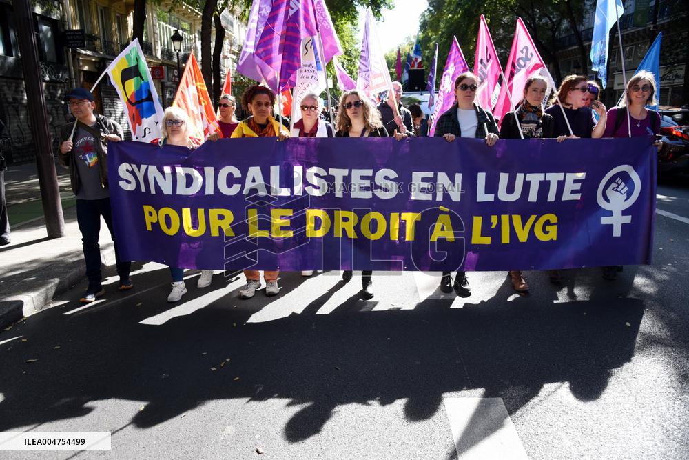 Demonstration For International Safe Abortion Day - Paris