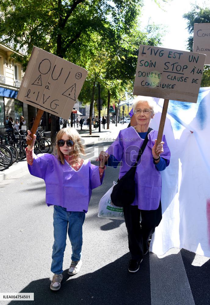 Demonstration For International Safe Abortion Day - Paris