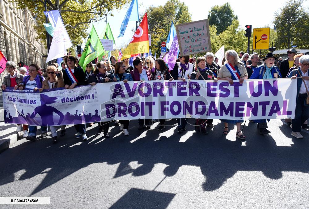 Demonstration For International Safe Abortion Day - Paris