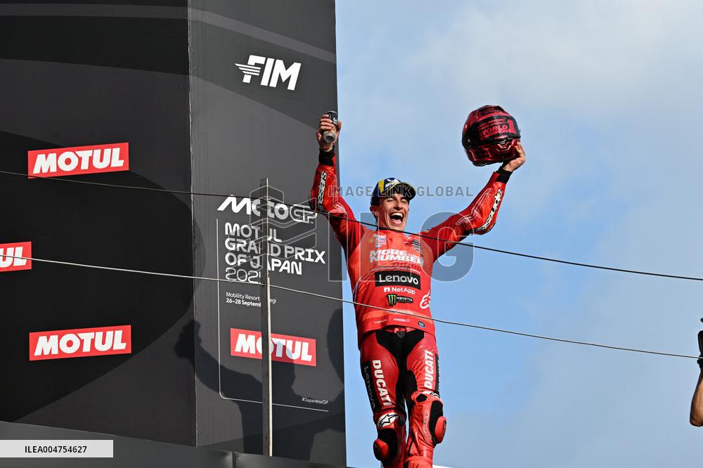 Marc Marquez Celebrates His 7th MotoGP World Champion Title - Japan