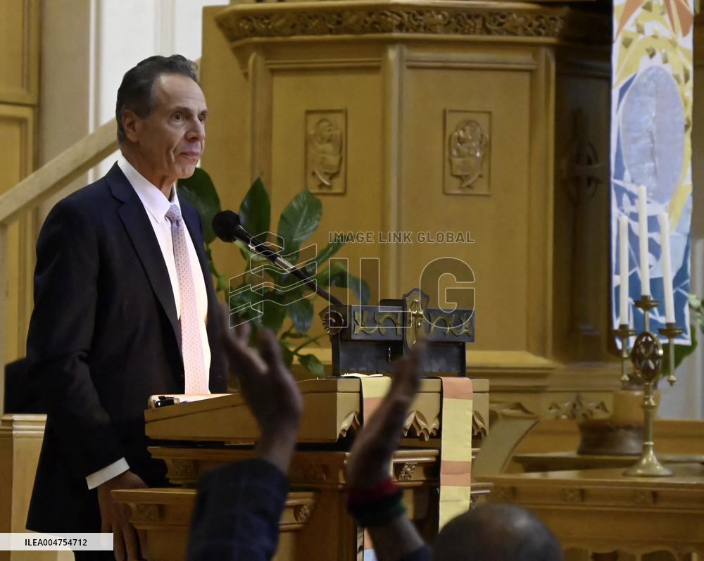 Andrew Cuomo Campaigns in Brooklyn