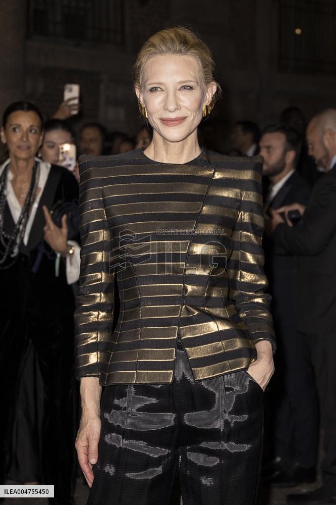 MFW Giorgio Armani arrivals MP