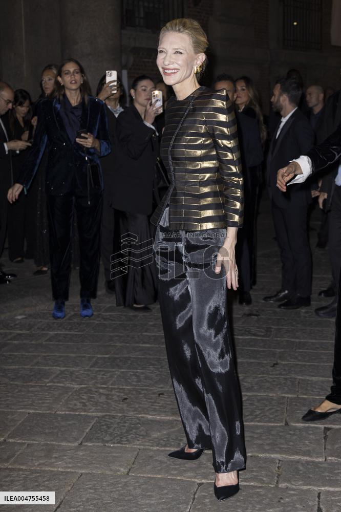 MFW Giorgio Armani arrivals MP