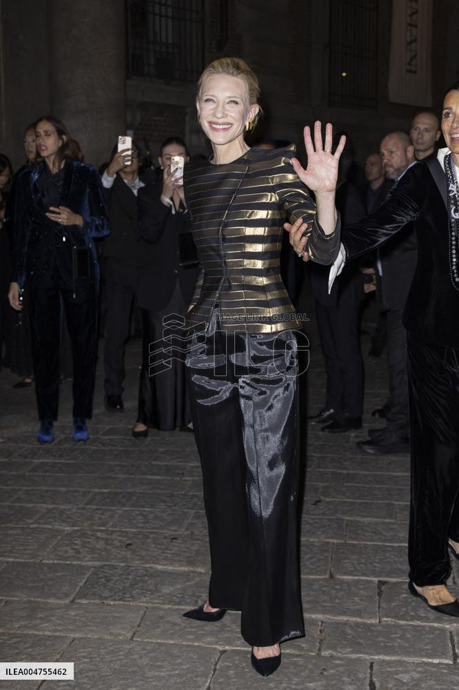 MFW Giorgio Armani arrivals MP