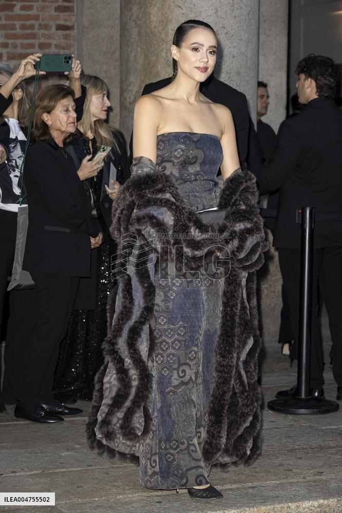 MFW Giorgio Armani arrivals MP