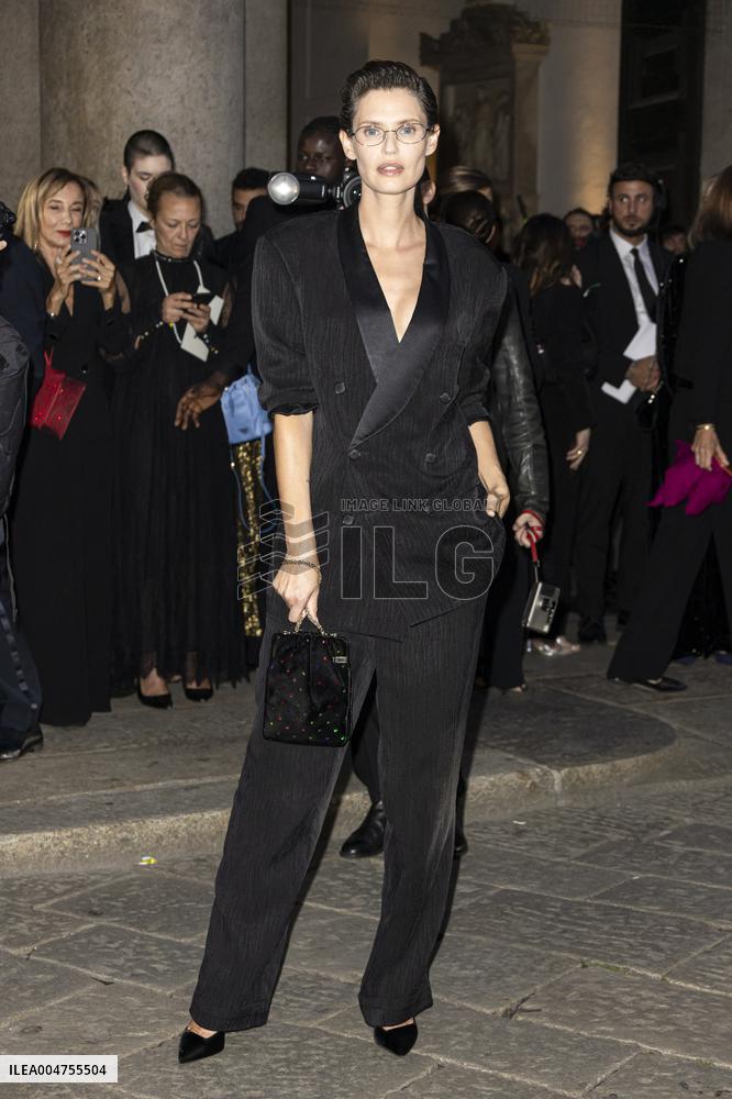 MFW Giorgio Armani arrivals MP