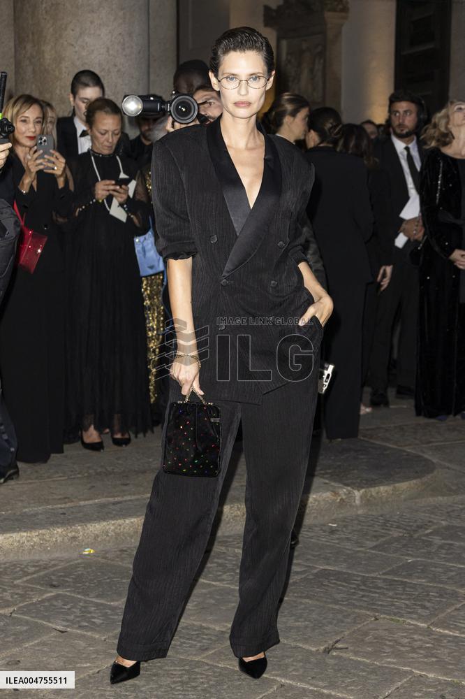 MFW Giorgio Armani arrivals MP