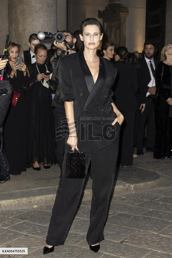 MFW Giorgio Armani arrivals MP