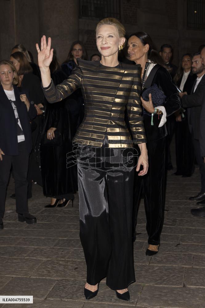 MFW Giorgio Armani arrivals MP