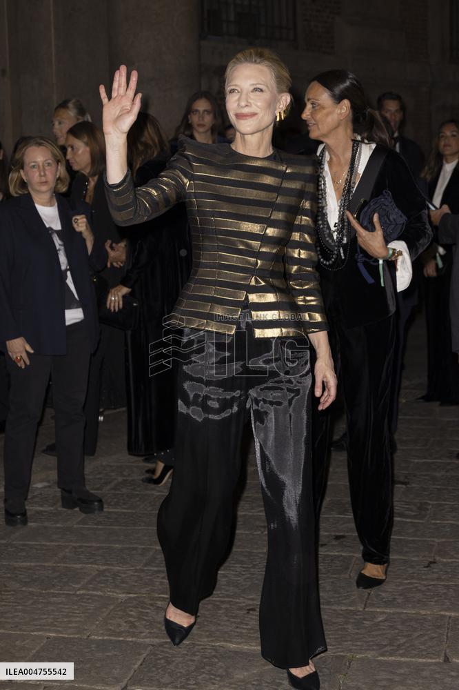 MFW Giorgio Armani arrivals MP