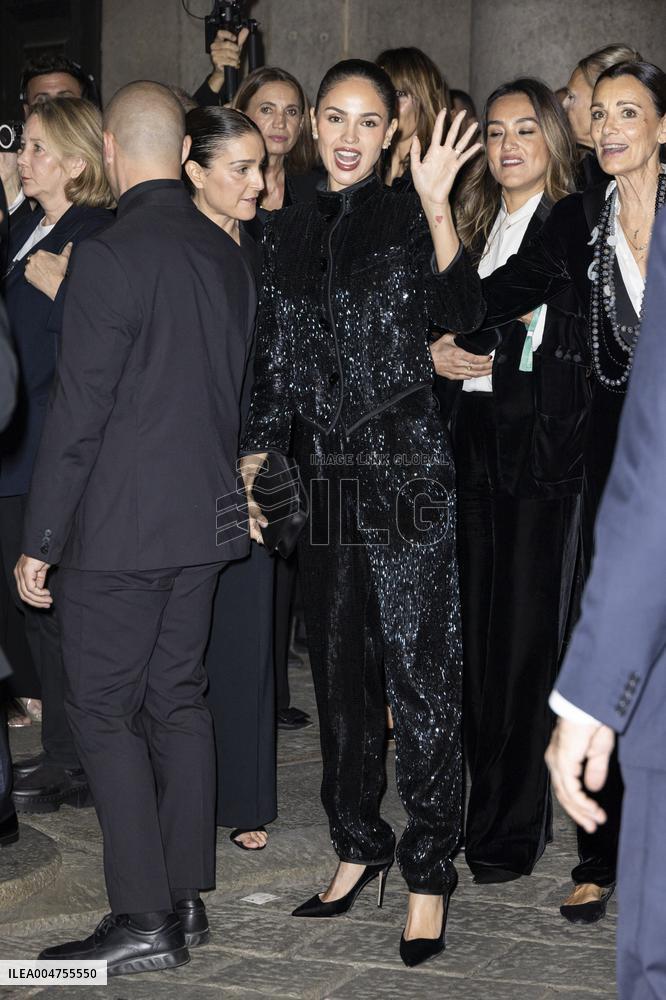 MFW Giorgio Armani arrivals MP