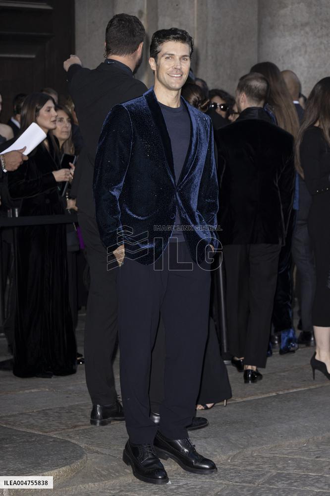 MFW Giorgio Armani arrivals MP