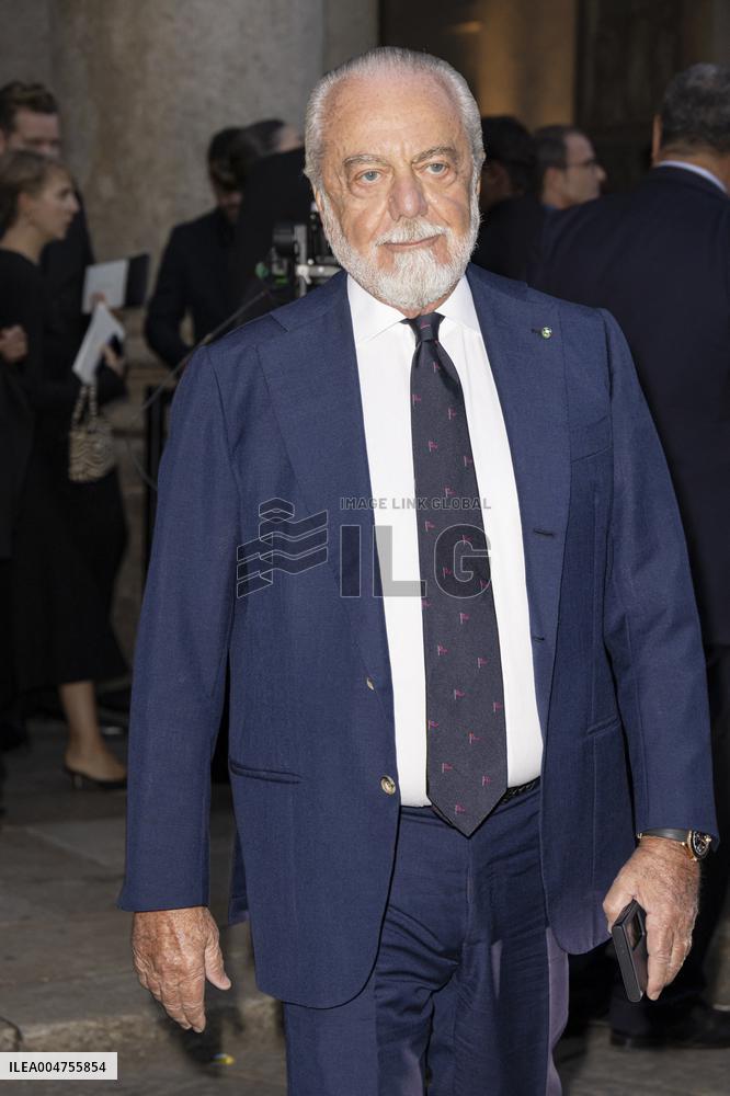 MFW Giorgio Armani arrivals MP