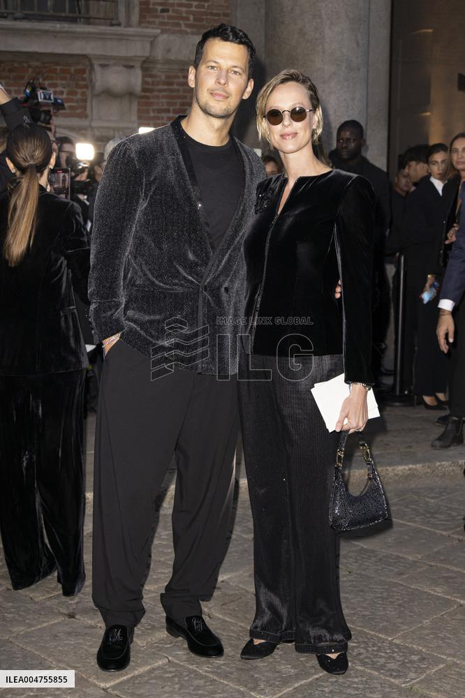 MFW Giorgio Armani arrivals MP