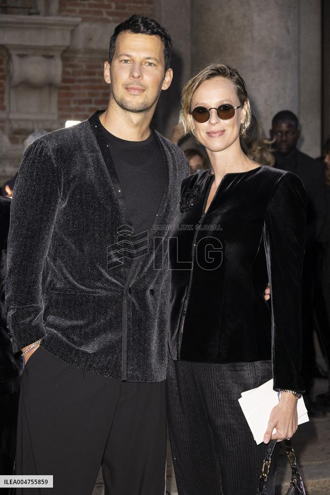 MFW Giorgio Armani arrivals MP