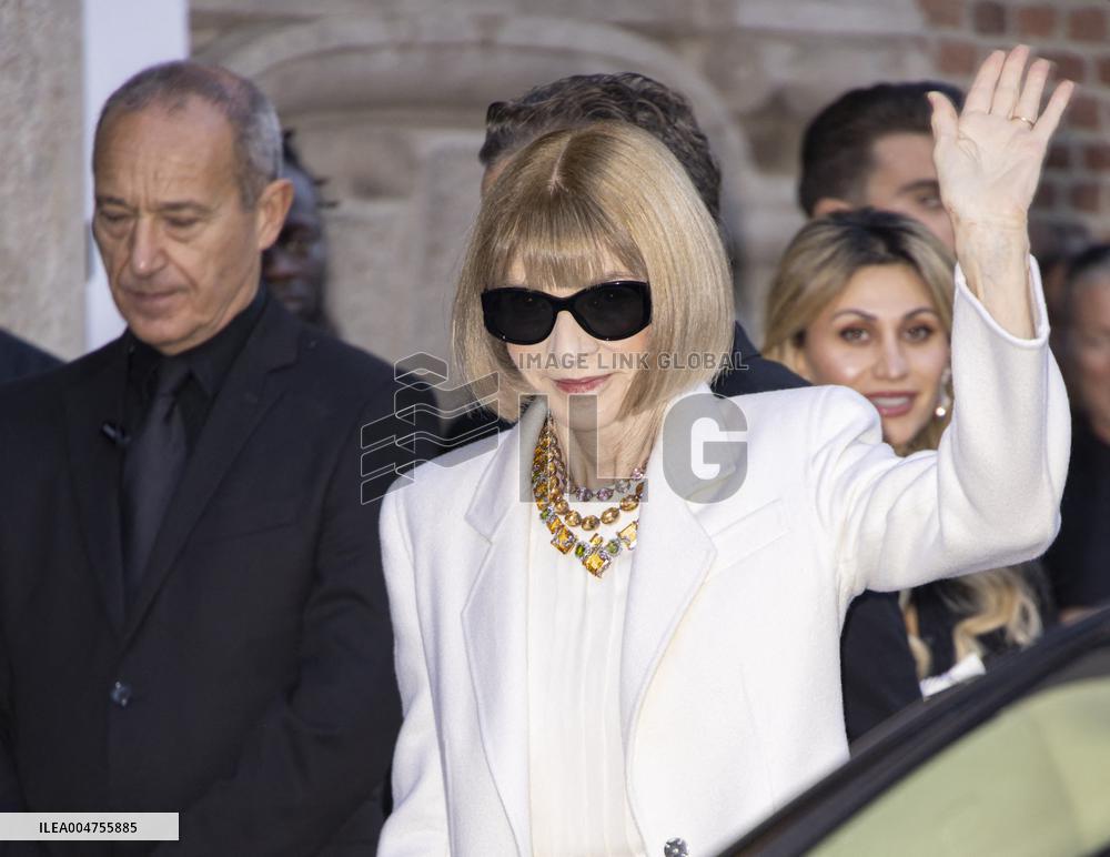 MFW Giorgio Armani arrivals MP