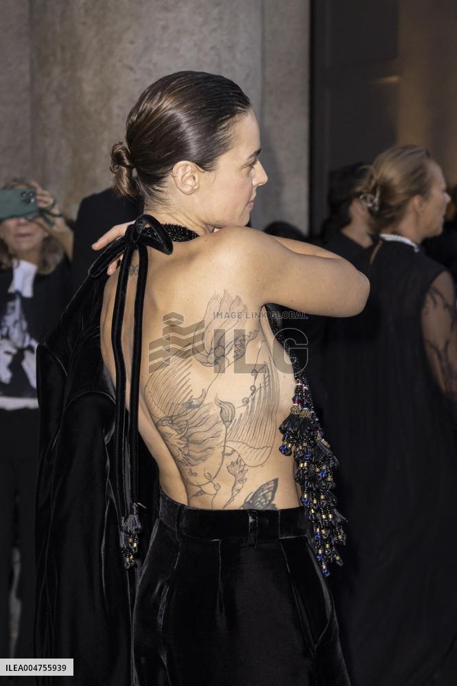 MFW Giorgio Armani arrivals MP