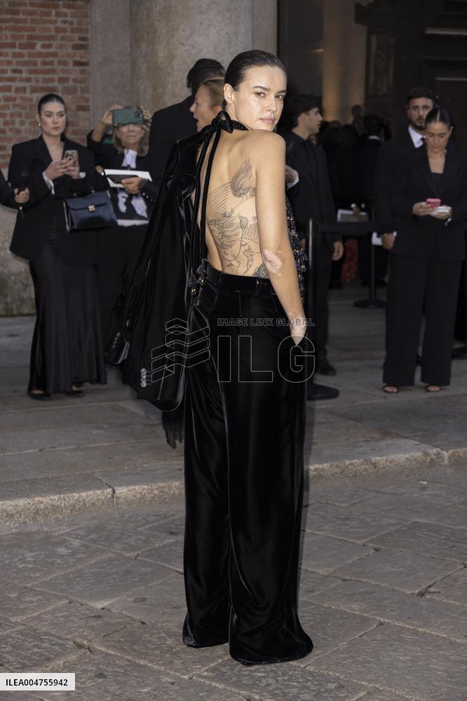 MFW Giorgio Armani arrivals MP