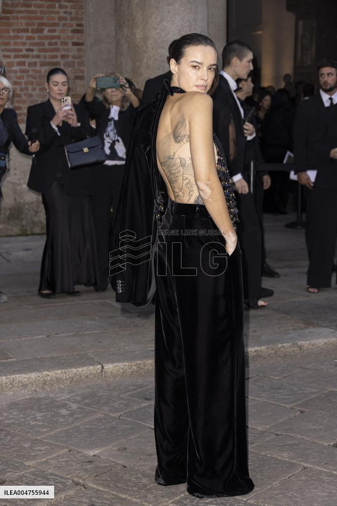 MFW Giorgio Armani arrivals MP