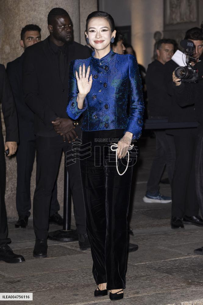 MFW Giorgio Armani arrivals MP