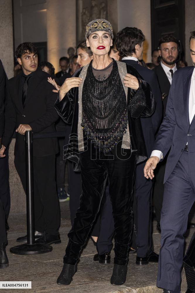 MFW Giorgio Armani arrivals MP