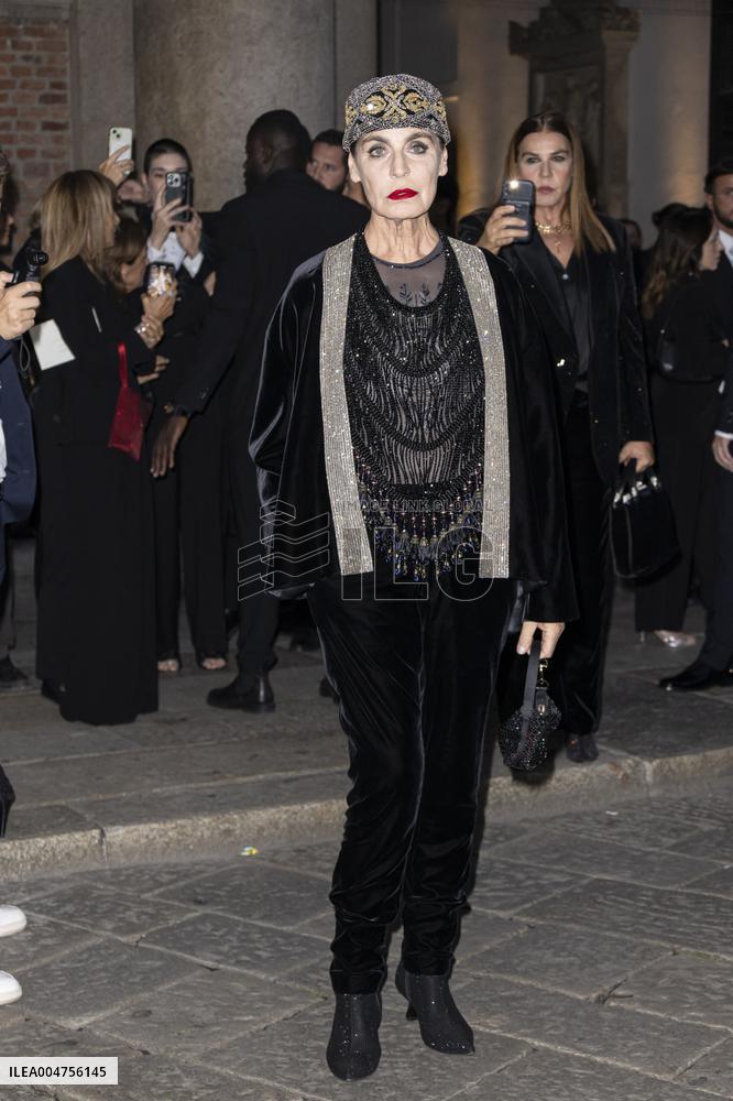 MFW Giorgio Armani arrivals MP