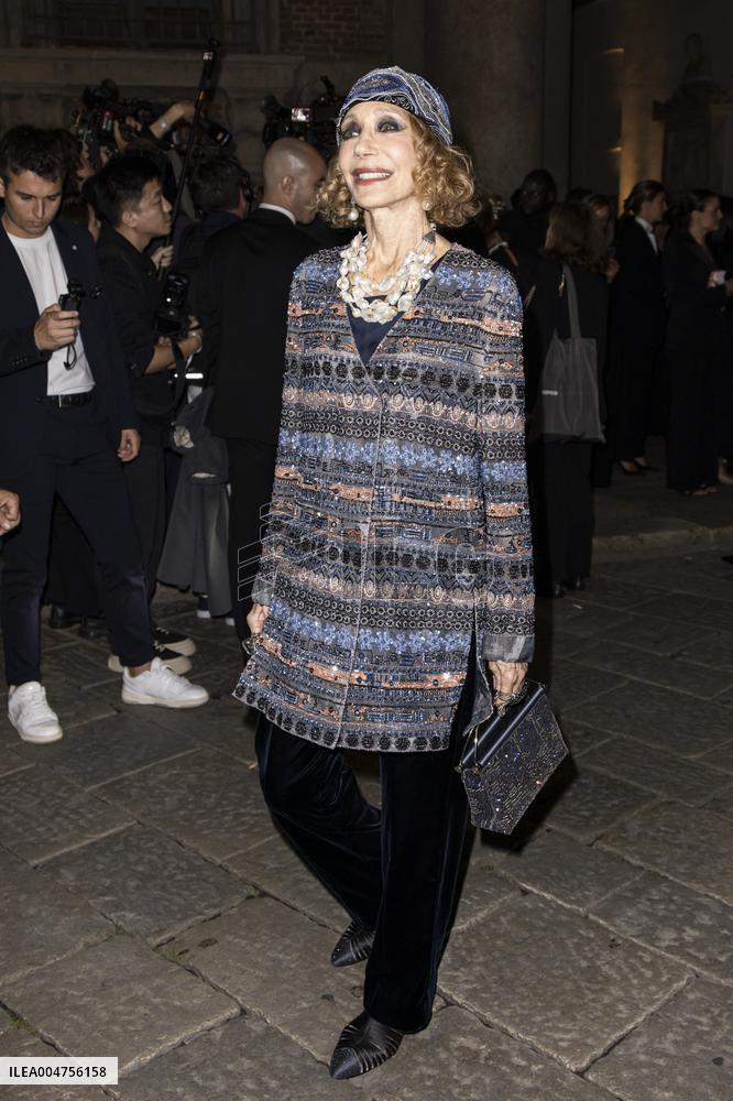 MFW Giorgio Armani arrivals MP