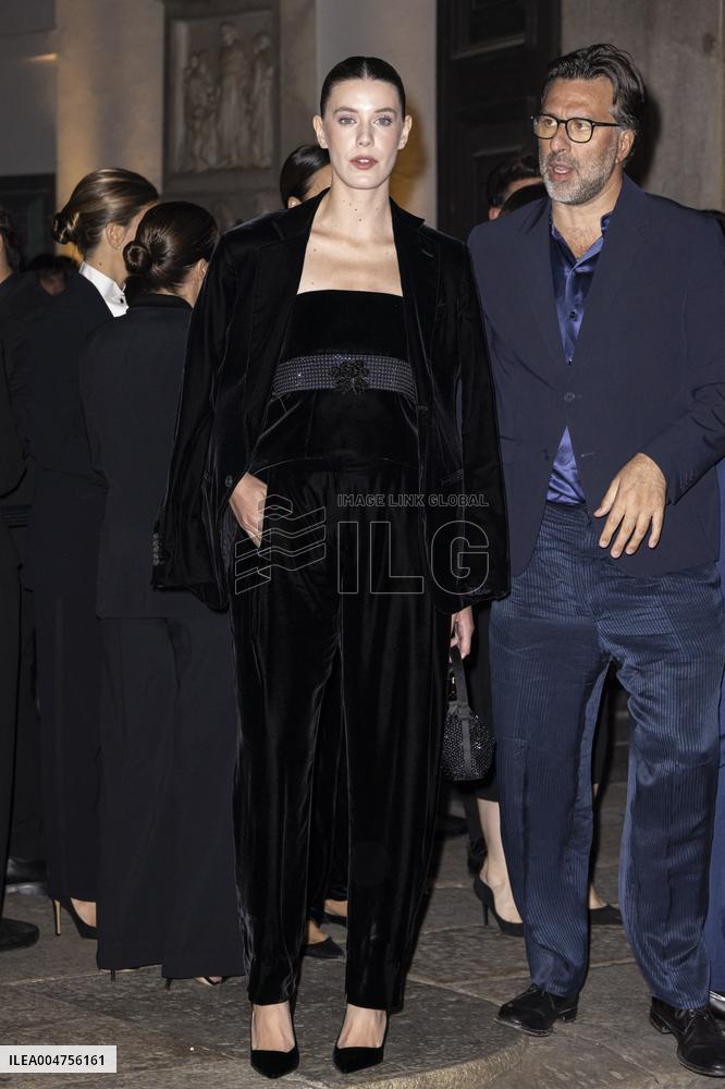 MFW Giorgio Armani arrivals MP