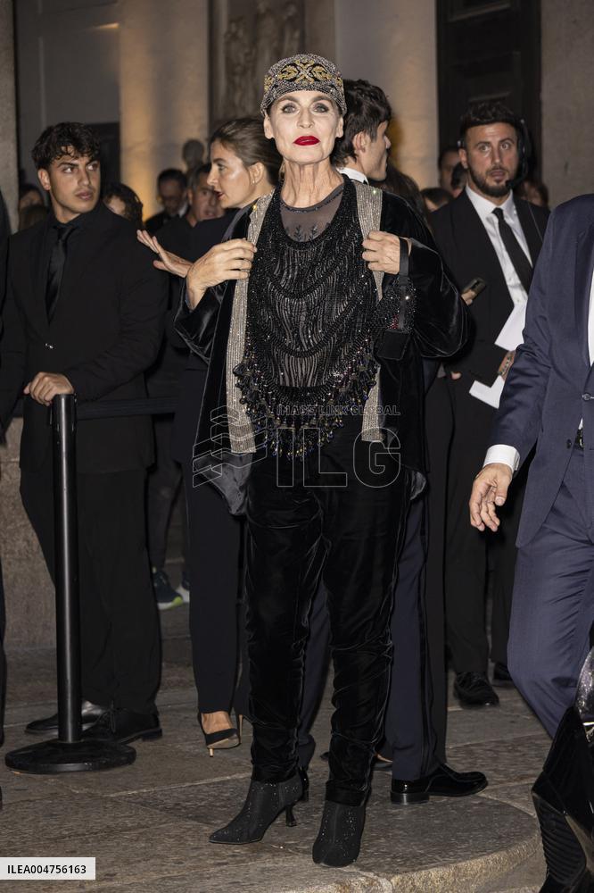 MFW Giorgio Armani arrivals MP