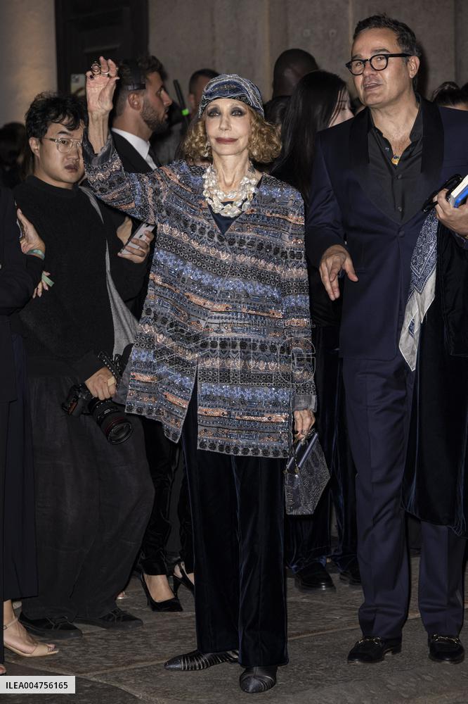 MFW Giorgio Armani arrivals MP