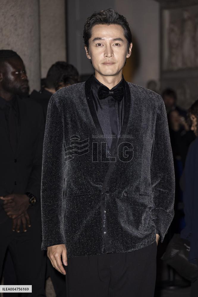 MFW Giorgio Armani arrivals MP