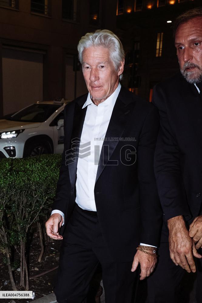 Richard Gere Arrives At The Armani Hotel - Milan
