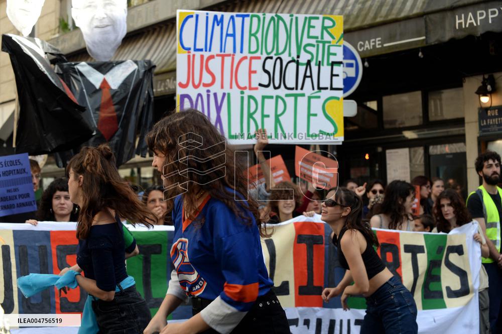 Climate Marches Held In Paris - France