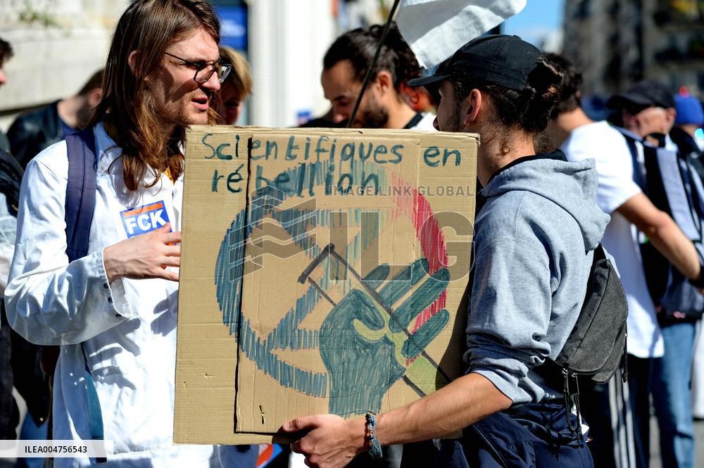Climate Marches Held In Paris - France