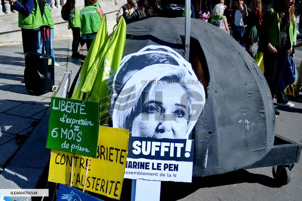 Climate Marches Held In Paris - France