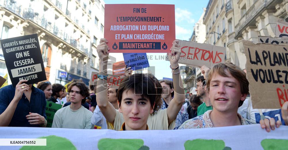 Climate Marches Held In Paris - France
