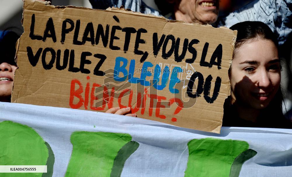 Climate Marches Held In Paris - France