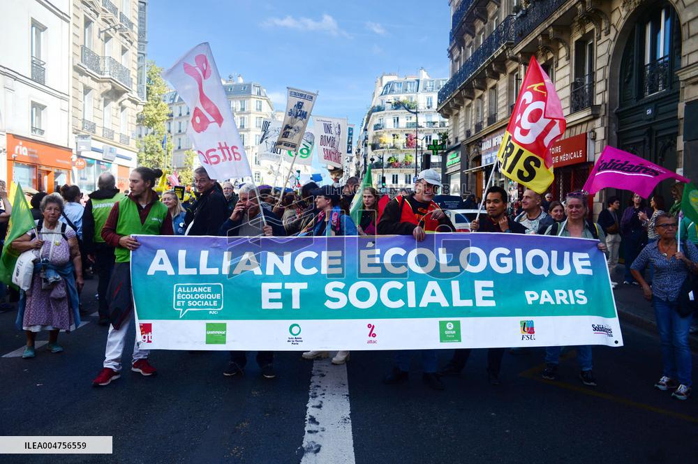 Climate Marches Held In Paris - France