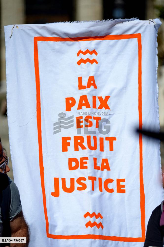 Climate Marches Held In Paris - France