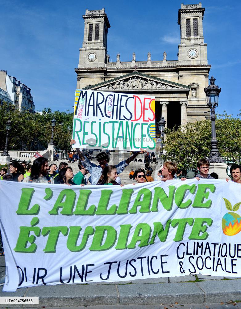 Climate Marches Held In Paris - France